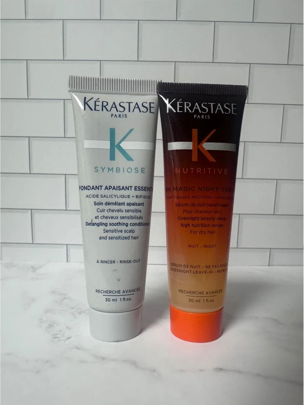 Kérastase Hair Care Mini Duo 30ml Nutritive 8H Night Serum + Symbiose Cond.